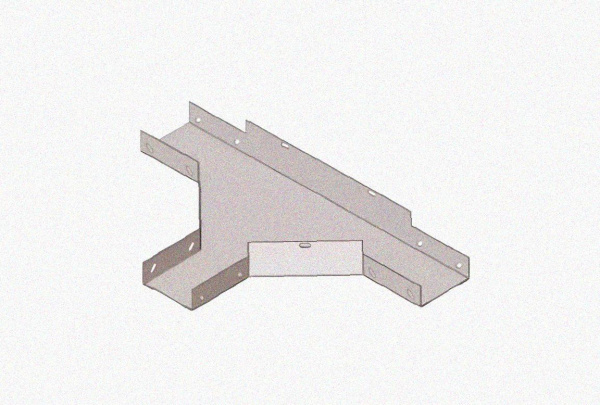 Лоток тройниковый замковый глухой ОТЗГ 400х65 УХЛ1, горячее цинкование, S1,2