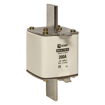 Плавкая вставка ППН-39 630/200А габарит 3 PROxima EKF