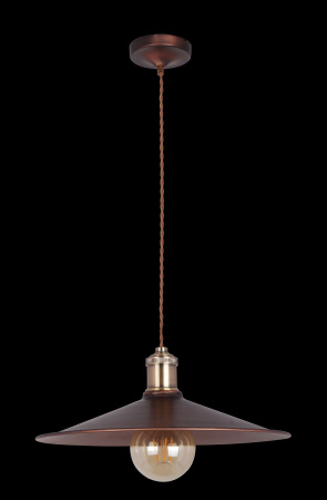 Подвесной светильник 1*E27 60Вт Коричневый IP20 Jingle T028-01-R Maytoni
