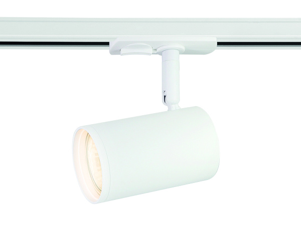 Трековый однофазный светильник со сменной лампой GL5128 WH белый GU10 max 12W Ambrella Light