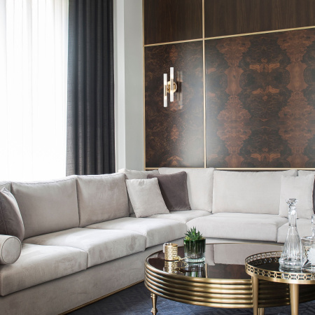 Настенный светильник 4*G4 3Вт золотой IP20 Bastone (351/4 золото / белый) Bogate's