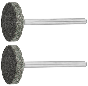 Круг абразивный шлифовальный из карбида кремния на шпильке, P 120, d 20x3,2мм, L 45мм, 2шт ЗУБР