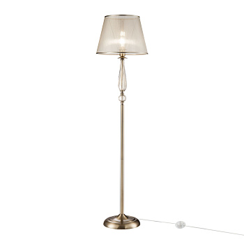 Напольный светильник (торшер) 1*E27 40Вт Бронза Антик IP20 Inessa FR2685FL-01BZ Freya