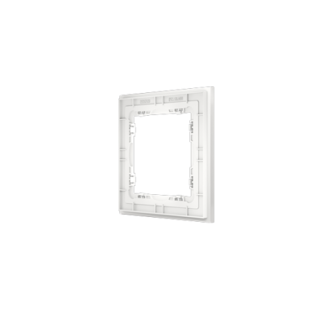 Рамка стеклянная Voltum S70 на 1 пост, (белый, матовый, стекло)