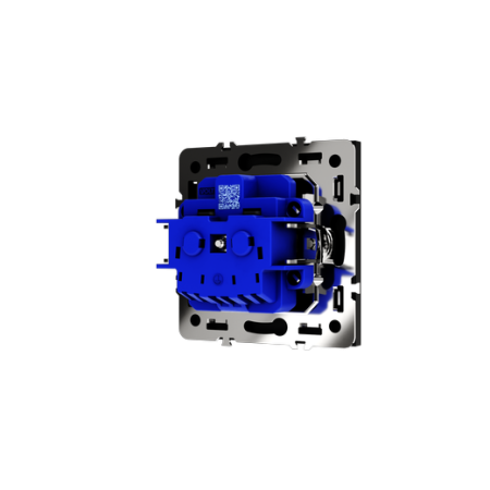Розетка встраиваемая Voltum S70 с заземлением и защитными шторками, 16А, (черный матовый)