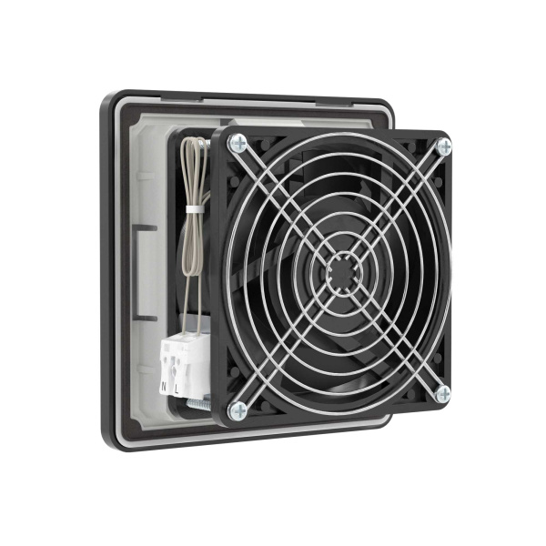 Вентилятор с фильтром RV 40 м3/ч, 24 В DC, 112x112 мм, IP54, RAL9005 DKC