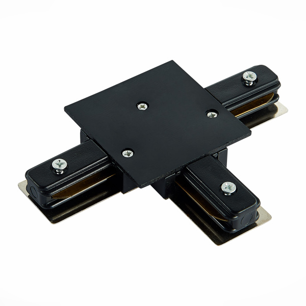 Коннектор T-образный для однофазного встраиваемого шинопровода Черный ST013.439.00 ST LUCE