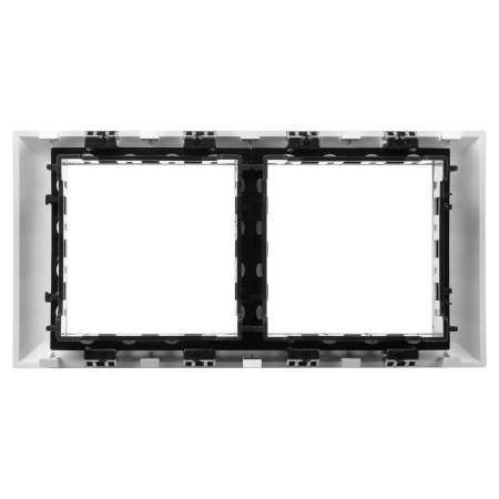 Рамка-суппорт "Avanti" для "In-liner Front",  серебристый металлик, 4модуля DKC