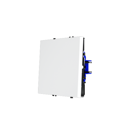 Проходной переключатель встраиваемый Voltum S70 одноклавишный 10А, (белый матовый)