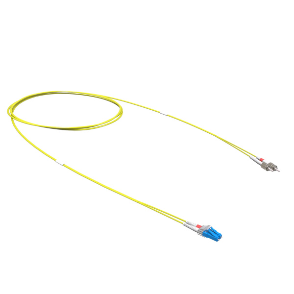 Оптический коммутационный шнур переходной Duplex LC-UPC/ST-UPC, 9/125 OS2, 10 м DKC