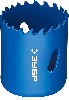 44мм, коронка биметаллическая, быстрорежущая сталь ЗУБР