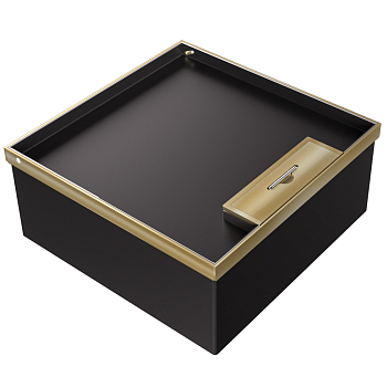 Donel Лючок в пол 24 мод. (12 мод. 45х45 мм.), латунь, в уровень с напольным покрытием