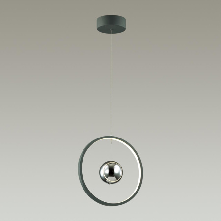 Подвес LED 21W 220V LOND тёмно-серый/хром ODEON LIGHT