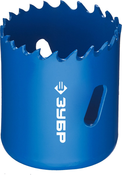 44мм, коронка биметаллическая, быстрорежущая сталь ЗУБР