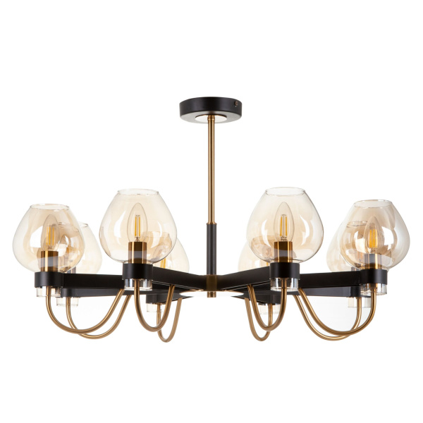 Люстра 8*E14 60Вт Черный IP20 Tara FR5028PL-08B Freya