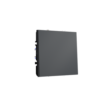 Перекрестный переключатель встраиваемый Voltum S70 одноклавишный 10А, (графит)