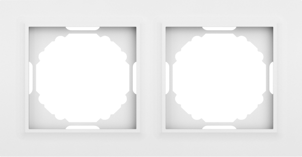 Donel A07 Wave матовый белый рамка 2-я, серия DB