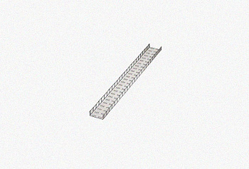 Лоток замковый перфорированный ЛМЗ 400х80х2000 УХЛ1, оцинкованный лист, S1,5