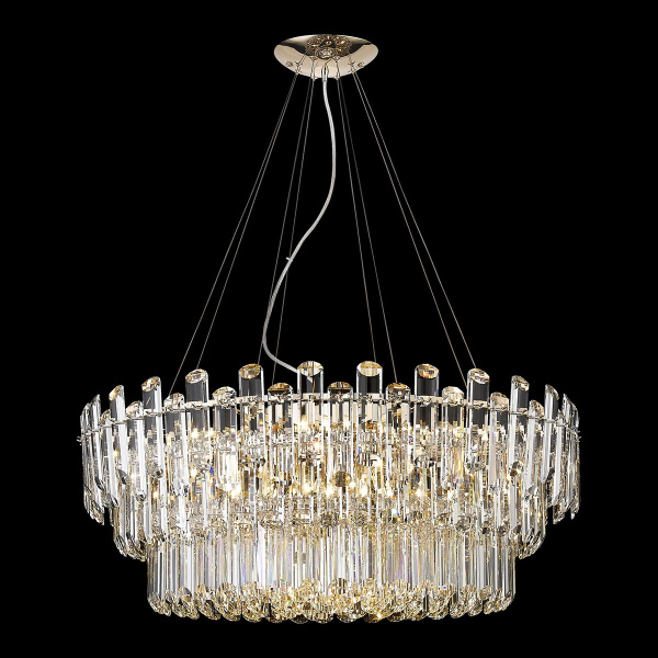 Люстра подвесная Золото/Прозрачный E14 15*40Вт WE107.15.323 WERTMARK