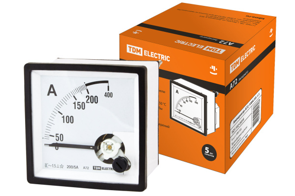 Амперметр А72 200А/5А-1,5 TDM
