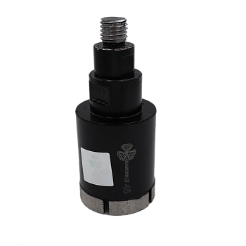 Коронка алмазная по керамограниту 45 мм Серебряная пайка GCB764 Trio-Diamond