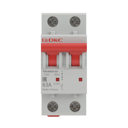Выключатель нагрузки модульный YON MD63P 2П 40А DKC