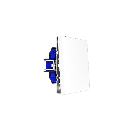 Проходной переключатель встраиваемый Voltum S70 одноклавишный 10А, (белый глянцевый)