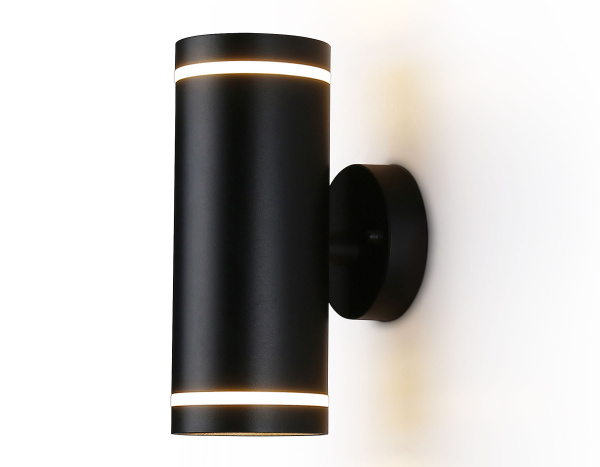 Светильник уличный настенный архитектурный ST3333/2 BK черный IP54 GX53/2 max 15W 210*85*125 Ambrella Light