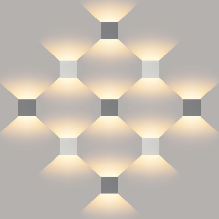 Уличный настенный светодиодный светильник 6Вт 3000К белый IP54 Winner (a038412) Elektrostandard