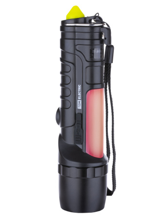 Фонарь автомоб. универс., 6 Вт CREE+3 Вт COB,1x18650 2200 мА*ч, магн., подвес, USB, стропорез,TDM