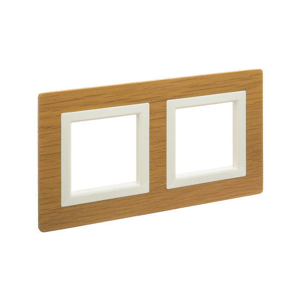 Рамка из натурального дерева, "Avanti", беленый дуб, 2 поста (4 мод.) DKC