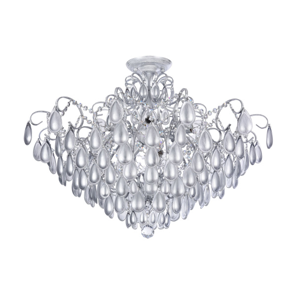 Люстра 9*E14 40Вт Серебро IP20 Chabrol FR2302CL-09S Freya