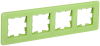 BRITE Рамка 4-мест. РУ-4-2-Бр стекло эко грин RE IEK