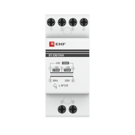 Трансформатор звонковый модульный BT-230В/12-12В 15ВА PROxima EKF