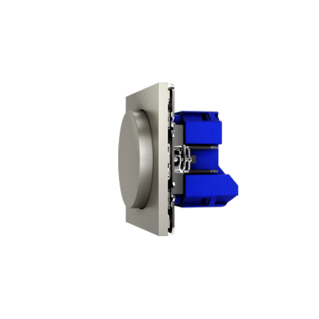 Светорегулятор встраиваемый Voltum S70 поворотно-нажимной 600 Вт, (шелк)