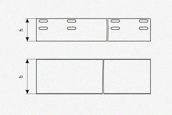 Лоток глухой ЛМГ 500х65х2000 УХЛ1, оцинкованный лист S1,5