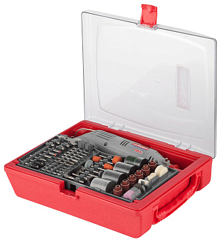 Электрический гравер с набором насадок, 176 предметов, в кейсе ЗУБР