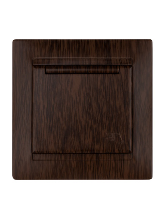 Розетка 2П+З 16А 250В IP44 с защ. шт. с крышкой венге "Лама" TDM