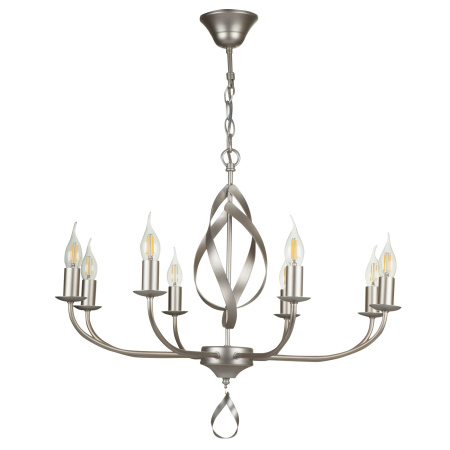 Люстра 8*E14 40Вт Серебро Антик IP20 Sealy FR5027PL-08S Freya