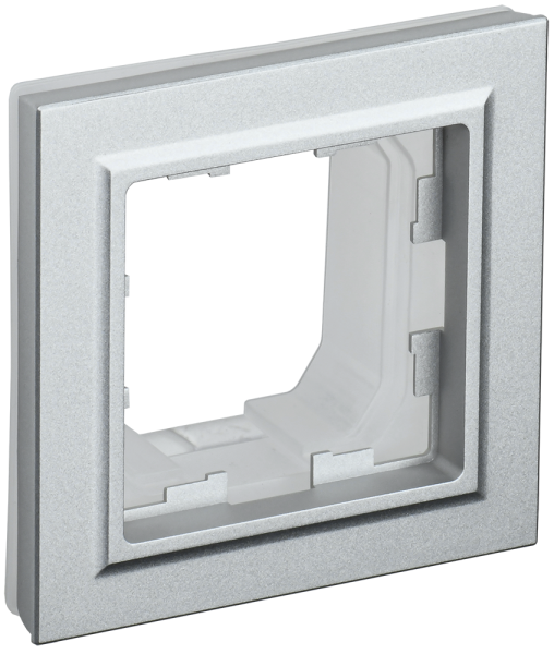 BRITE Рамка 1-местная IP44 РУ-1-БрА-44 алюминий IEK