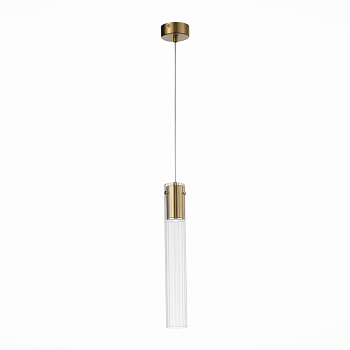 Светильник подвесной Латунь/Прозрачный GU10 1*5Вт SL1229.303.01 ST LUCE