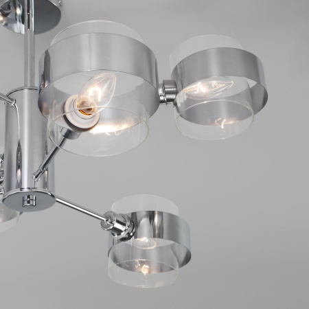 Потолочный светильник в стиле лофт 6*E14 60Вт хром IP20 Arcada (70127/6 хром) Eurosvet