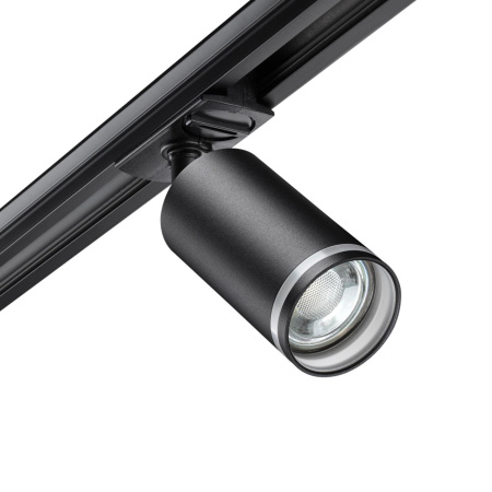 Св-к трековый однофазный двухжильный IP20 GU10 9W 220V ULAR черный NOVOTECH