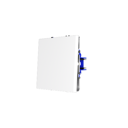 Перекрестный переключатель встраиваемый Voltum S70 одноклавишный 10А, (белый глянцевый)