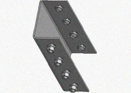 Соединитель стоек ССх4 УТ1,5, горячее цинкование, S4,0