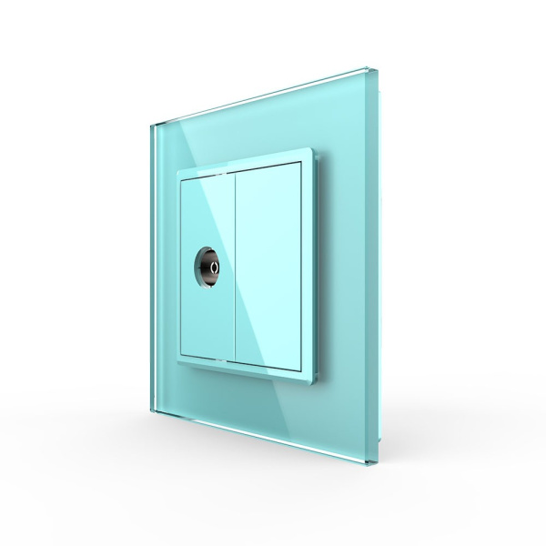 Розетка ТВ Зеленая Livolo