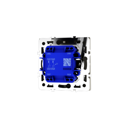 Выключатель встраиваемый Voltum S70 двухклавишный 10А, (шелк)