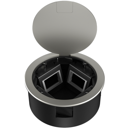 Donel Лючок в пол 12 мод. (4 мод. 45х45 мм. + 4 мод. 22.5х45 мм.) круглый, верт. установка, металл