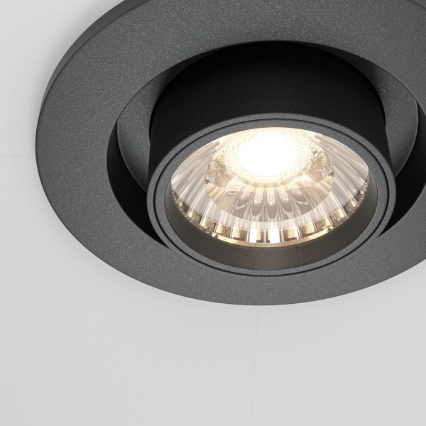 Встраиваемый светильник LED 10Вт Черный IP20 Downlight DL045-01-10W4K-B Technical Maytoni