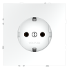 Розетка встраиваемая Voltum S70 с заземлением 16А, (белый матовый)
